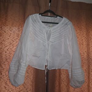 Aerie Tie Blouse